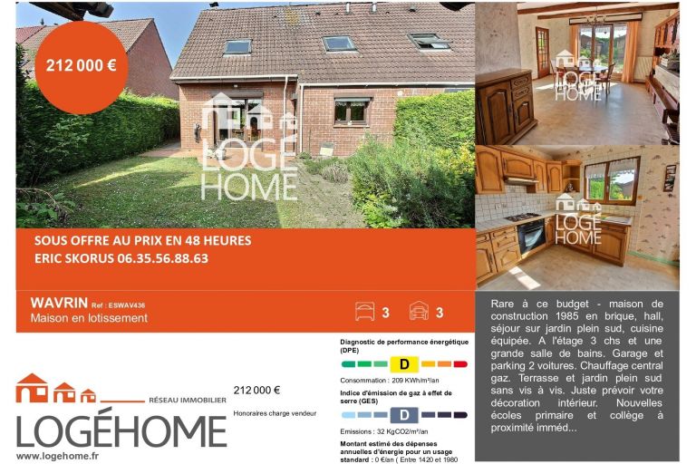 Vente maison à Wavrin - Ref.ESWAV436 - Image 1