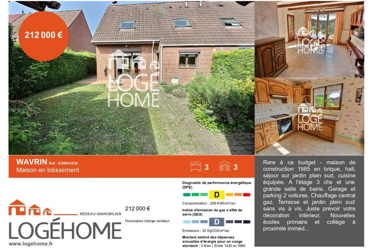 Vente maison à Wavrin - Ref.ESWAV436 - Image 1