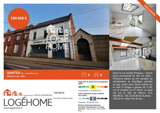 Vente maison à Santes - Ref.eswav430fournes - Image 1
