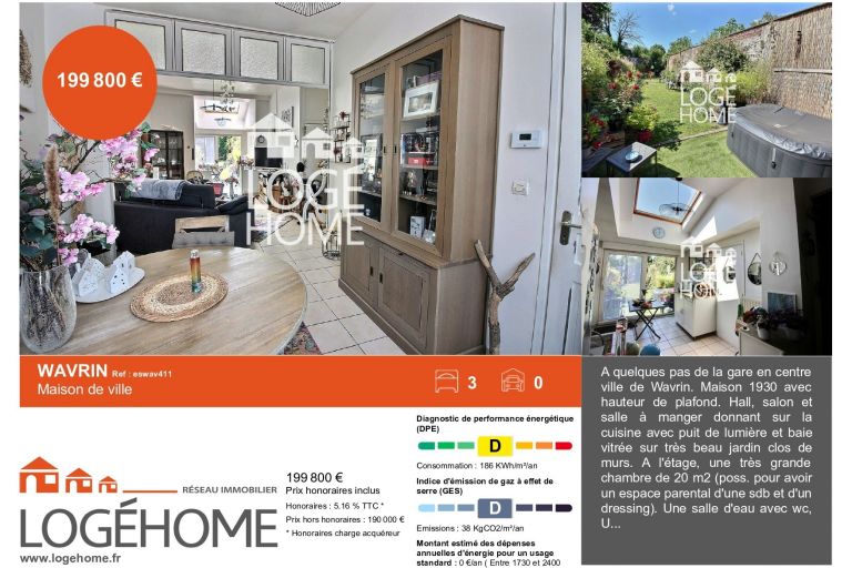 Vente maison à Wavrin - Ref.eswav411 - Image 1