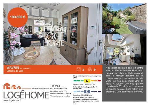 Vente maison à Wavrin - Ref.eswav411 - Image 1