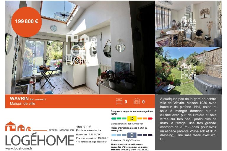 Vente maison à Wavrin - Ref.eswav411 - Image 1