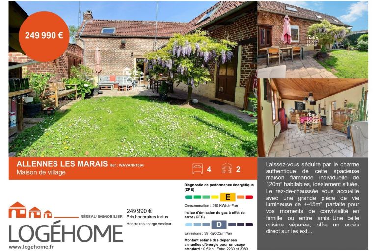 Vente maison à Allennes-les-Marais - Ref.WAVANN1094 - Image 1